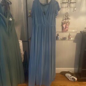 Elegant Blue Maxi Dress